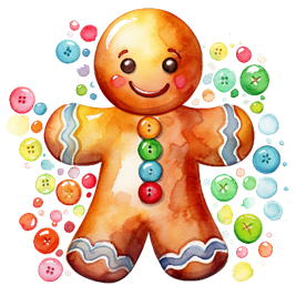 Gingerbread person cookie