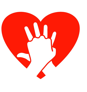 Heart with hands image.