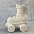 Ceramic Roller Skate- special shoe with four small wheels attached to the bottom