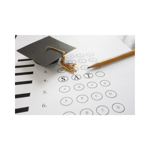 Graduation cap and test sheet