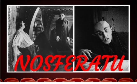 black and white pictures of Count Orlock of Nosferatu
