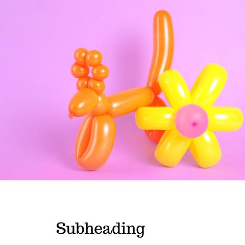 Balloon animal & flower 