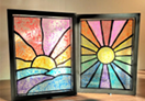 Faux Stained-Glass Painting