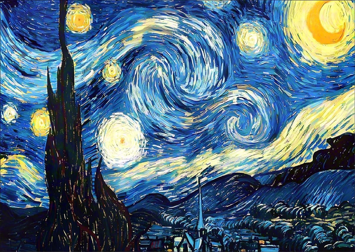 Van Gogh starry night painting