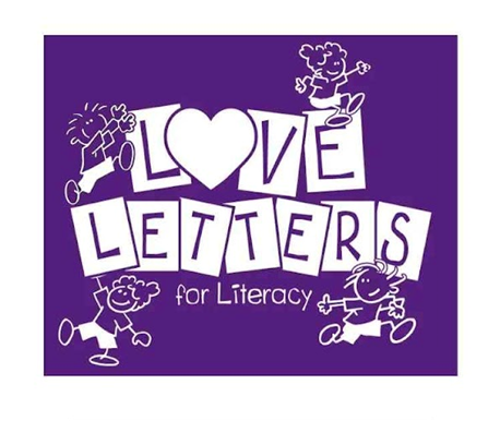 Love Letters For Literacy sign 